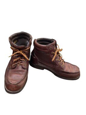 Cabelas VTG Vibram Gore-Tex mens brown leather ankle boots sz 7D SKU 10-060